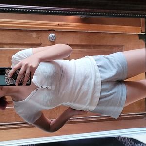 LAST CHANCE (DONATING) Ribbed Henley tee